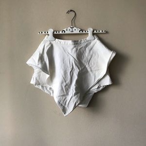 White asymmetrical Skort